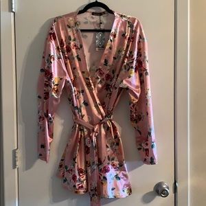 Floral Wrap Top